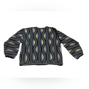Tundra Men's Crewneck Sweater - Black, Yellow, White